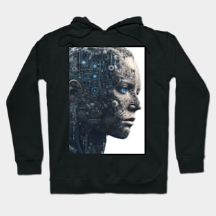 Half Human Half Robot I Your Worst Enemy Poster Hoodie